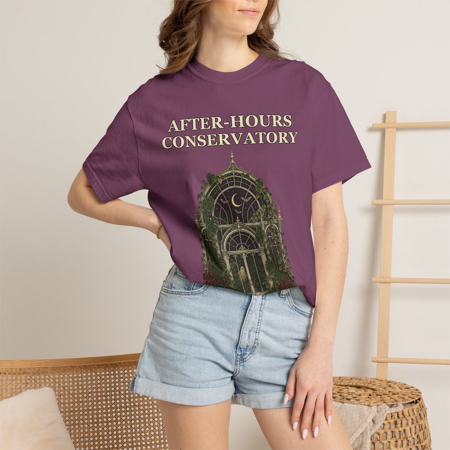 Gothic Greenhouse Halloween Shirt - Botanical Tee