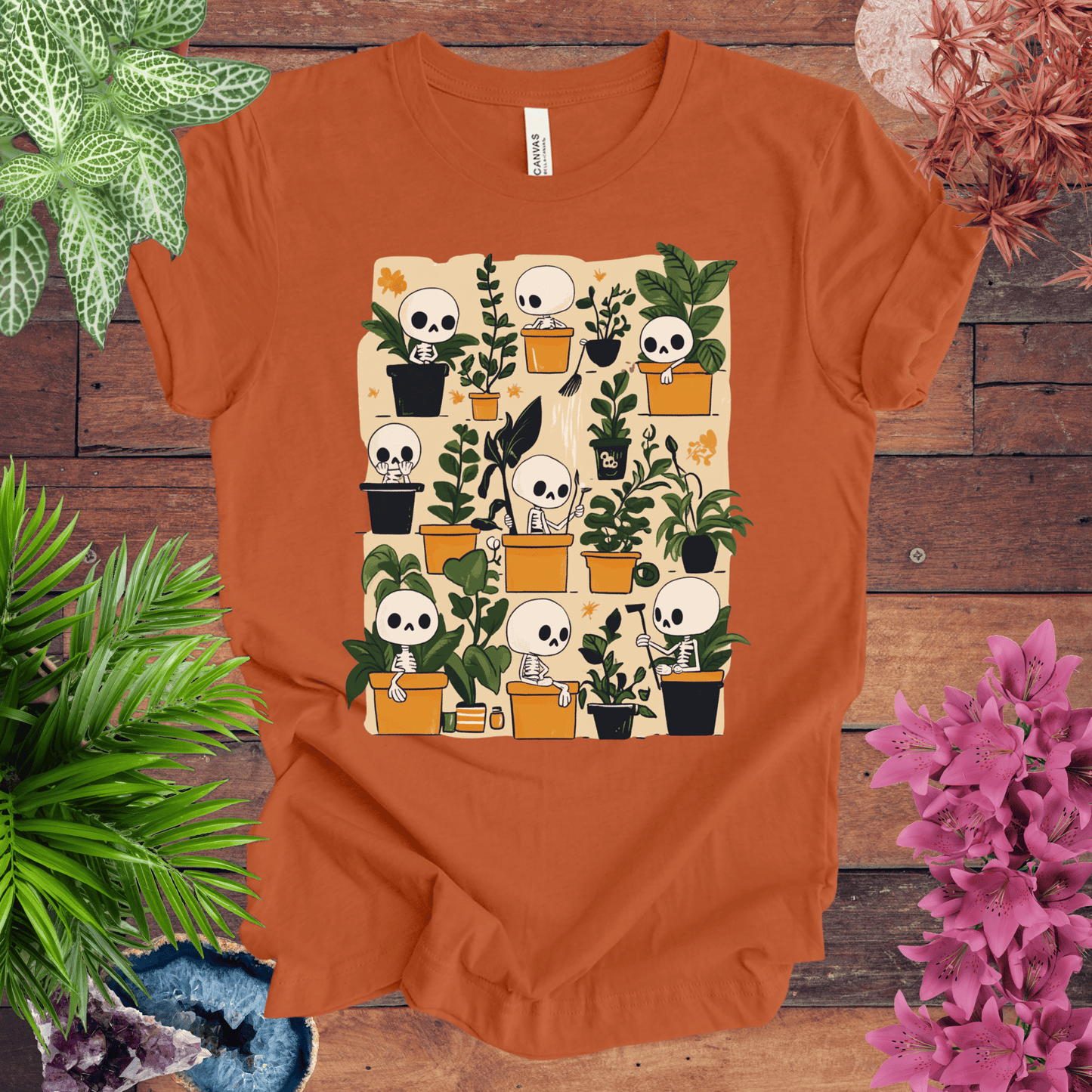 Printify T-Shirt Autumn / S Bone to Pick with My Plants T-Shirt