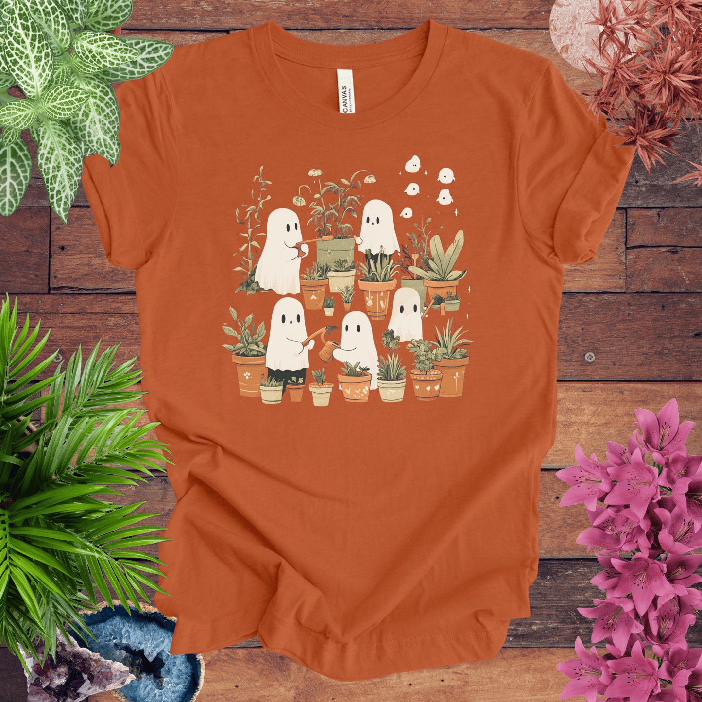 Printify T-Shirt Autumn / S Haunted by Houseplants T-Shirt