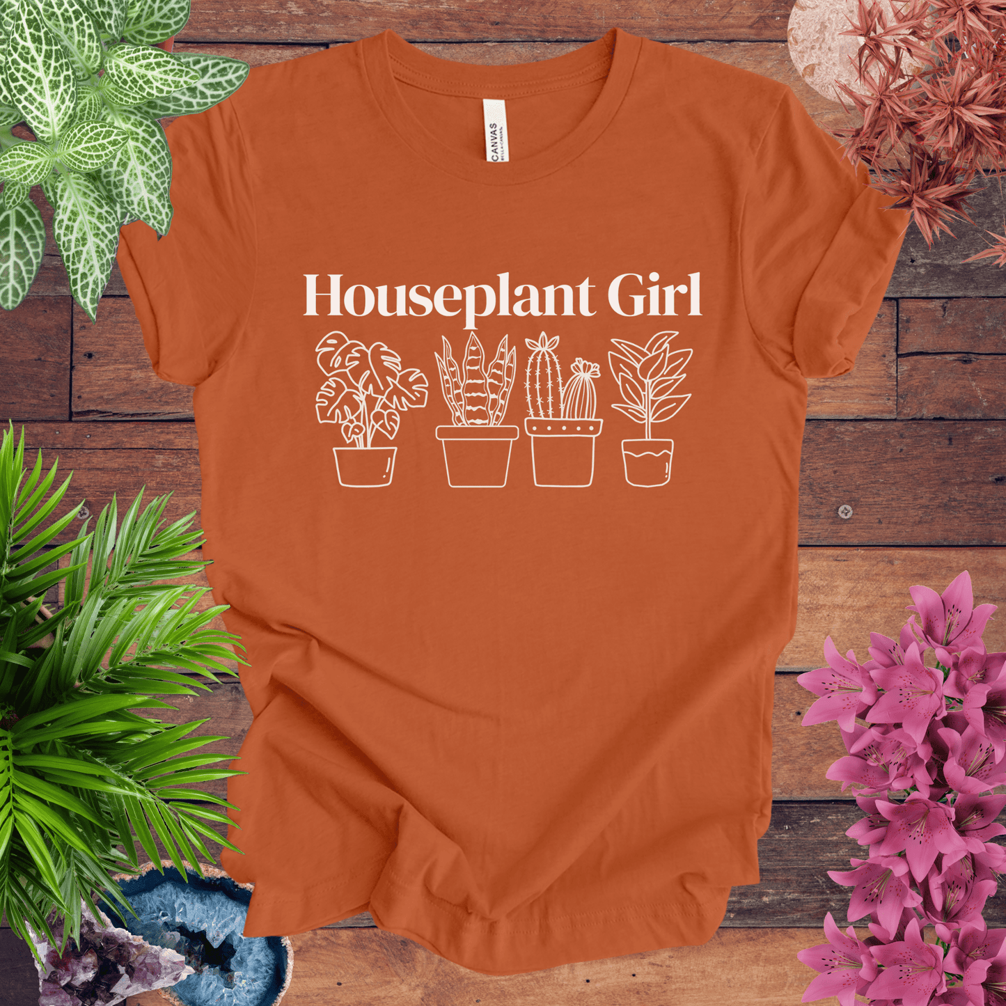 Printify T-Shirt Autumn / S Houseplant Girl T-Shirt