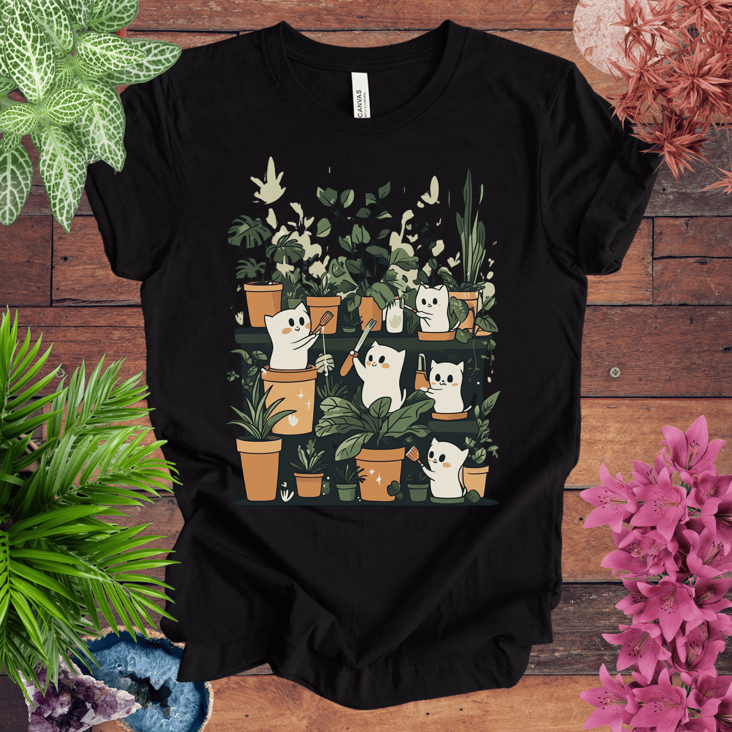 Printify T-Shirt Black Heather / S Boo-tiful Houseplants T-Shirt