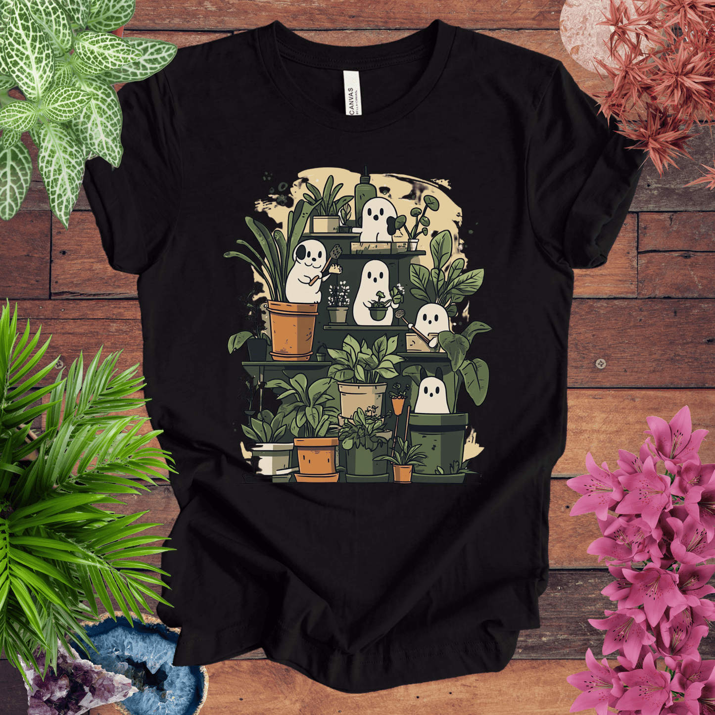 Printify T-Shirt Black Heather / S Ghost Gardener - Always Growing T-Shirt