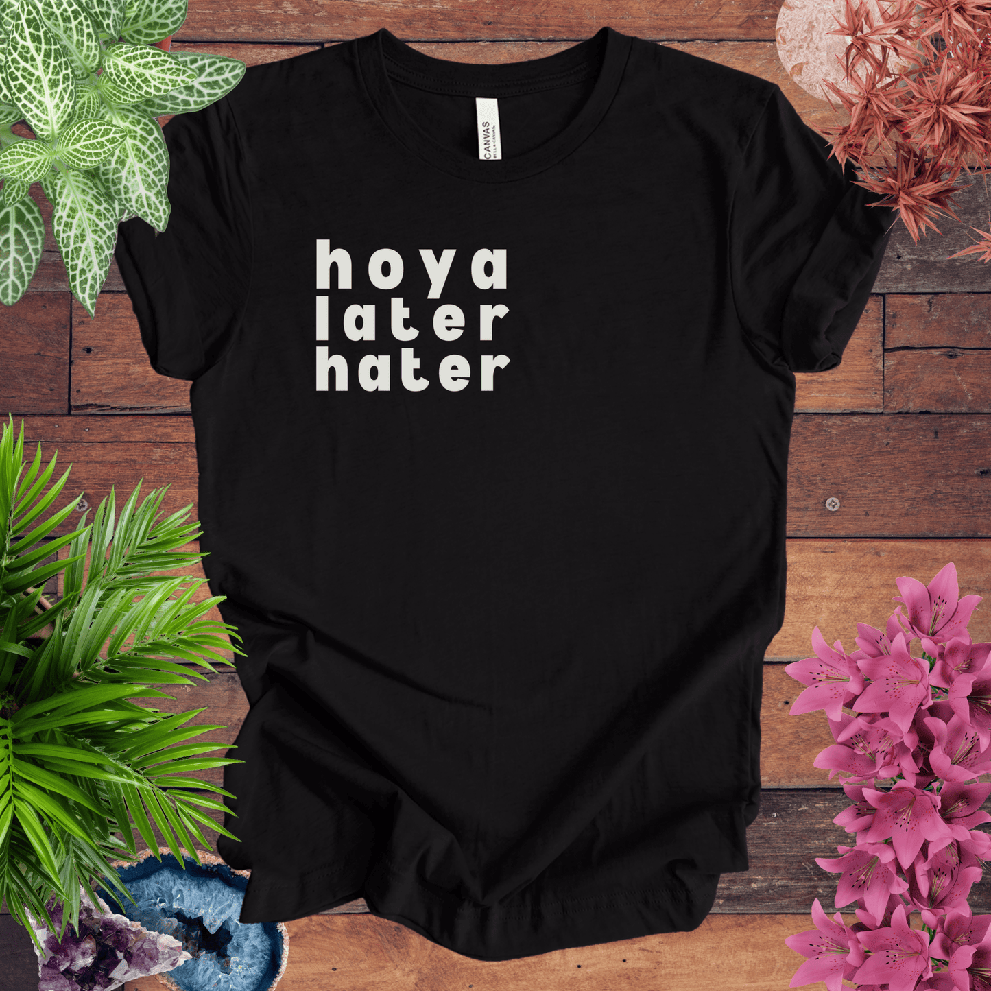 Printify T-Shirt Black Heather / S Hoya Hater Later T-Shirt