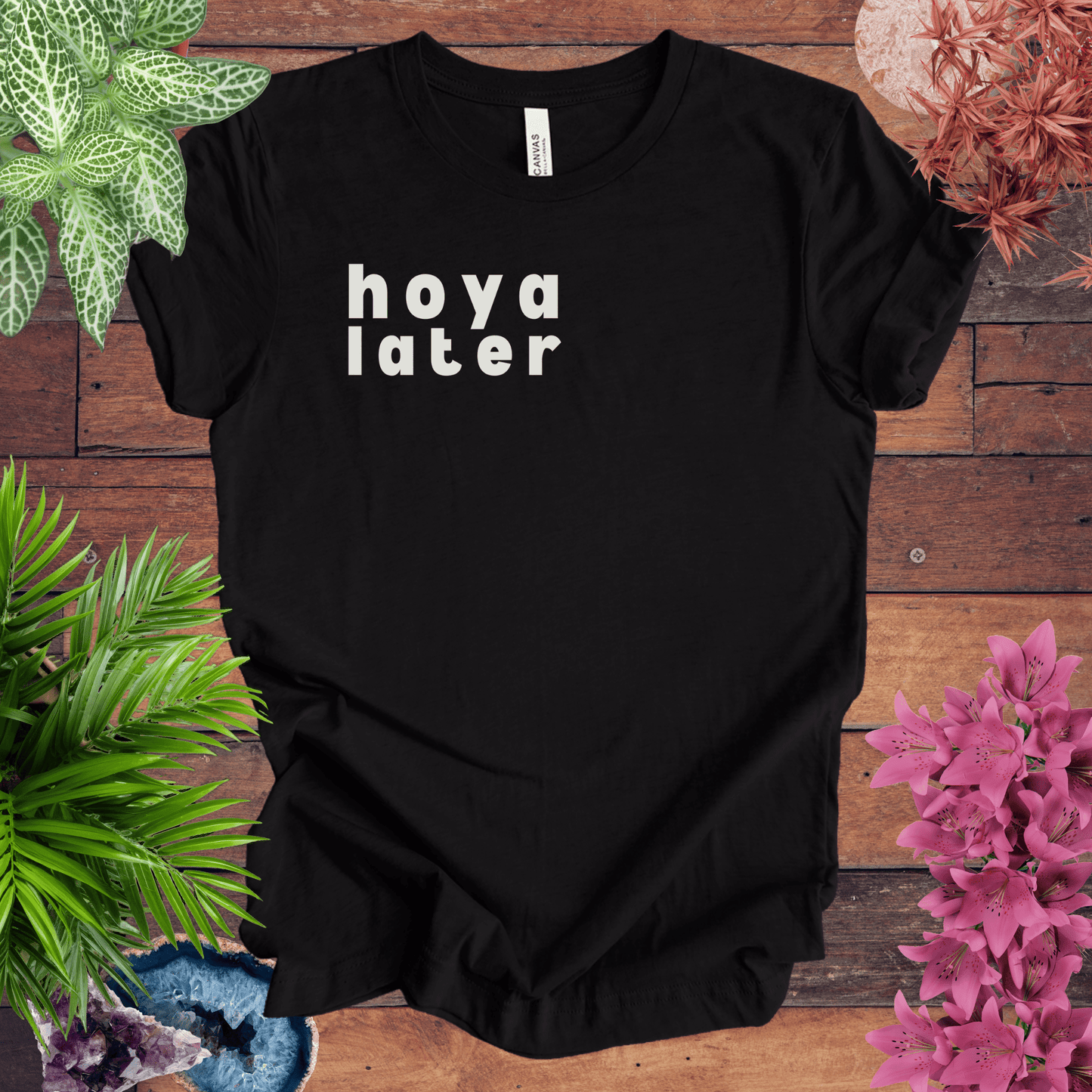 Printify T-Shirt Black Heather / S Hoya Later T-Shirt
