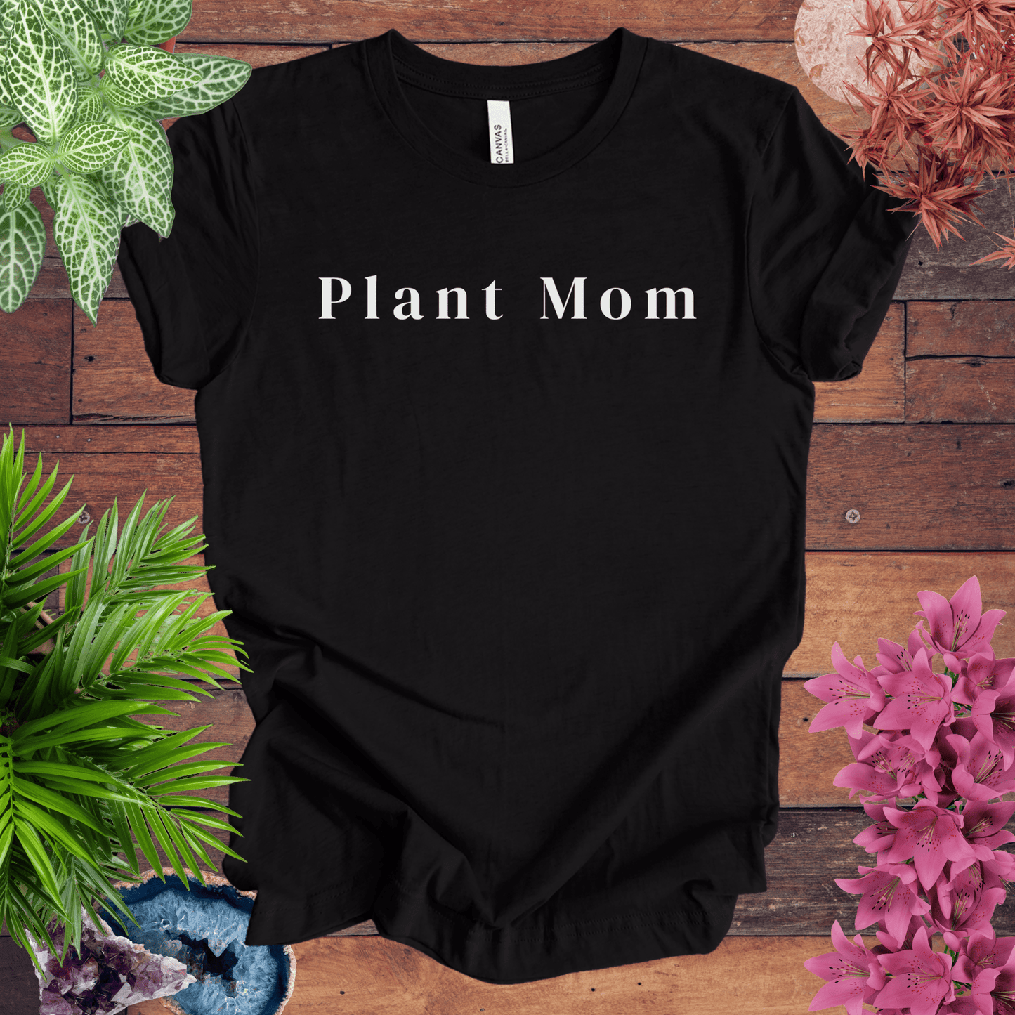 Printify T-Shirt Black Heather / S Plant Mom T-Shirt