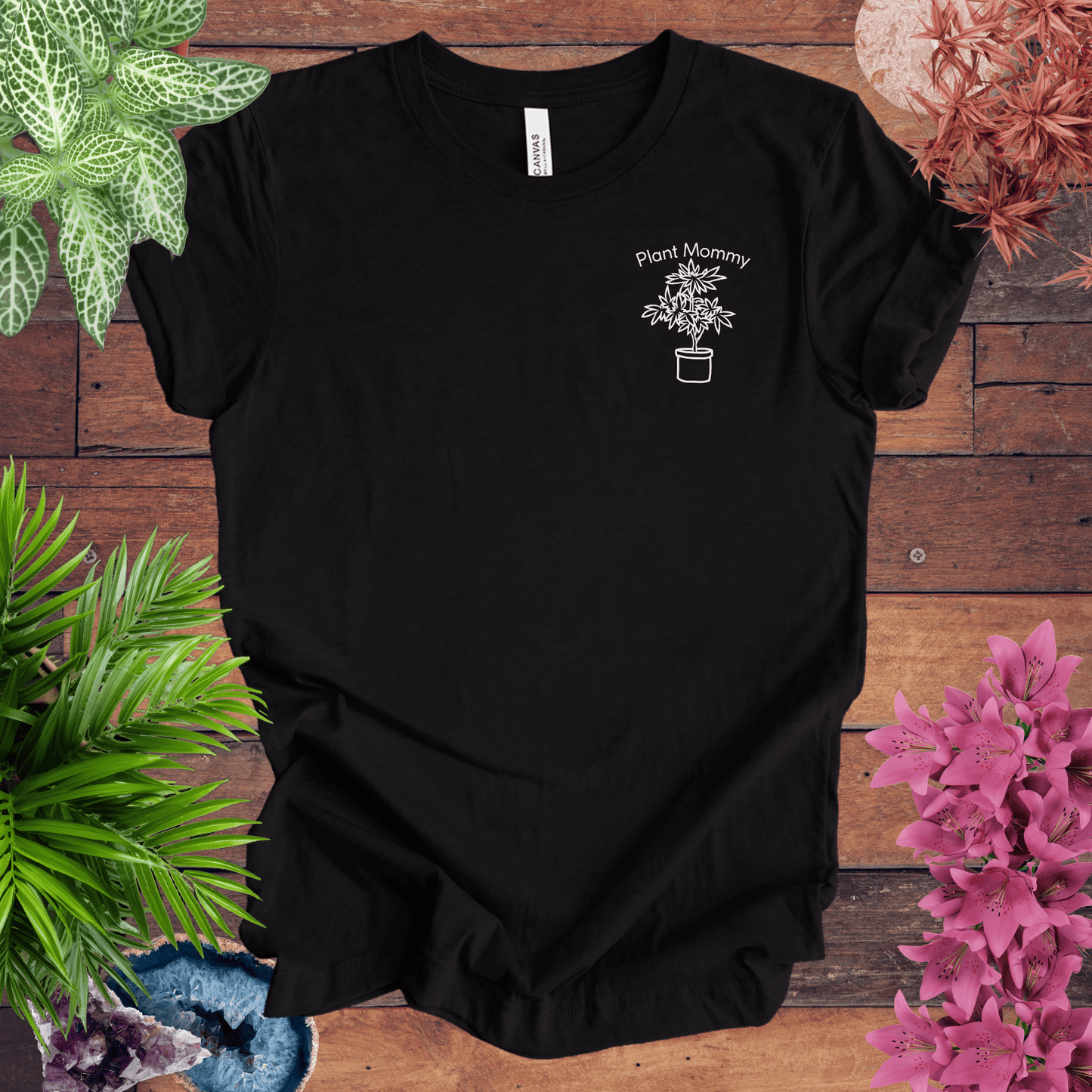 Printify T-Shirt Black Heather / S Plant Mommy T-Shirt