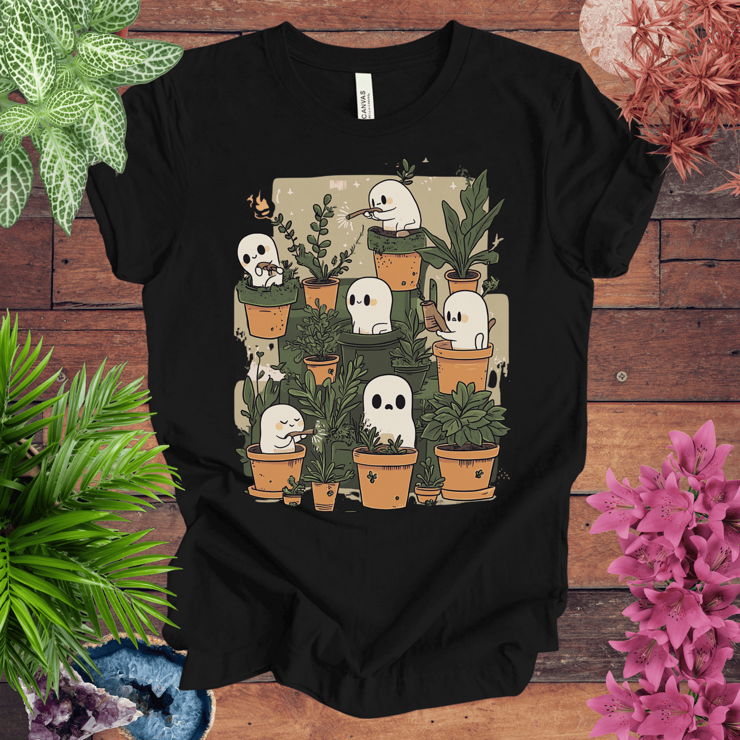 Printify T-Shirt Black / S Haunted Garden Vibes T-Shirt