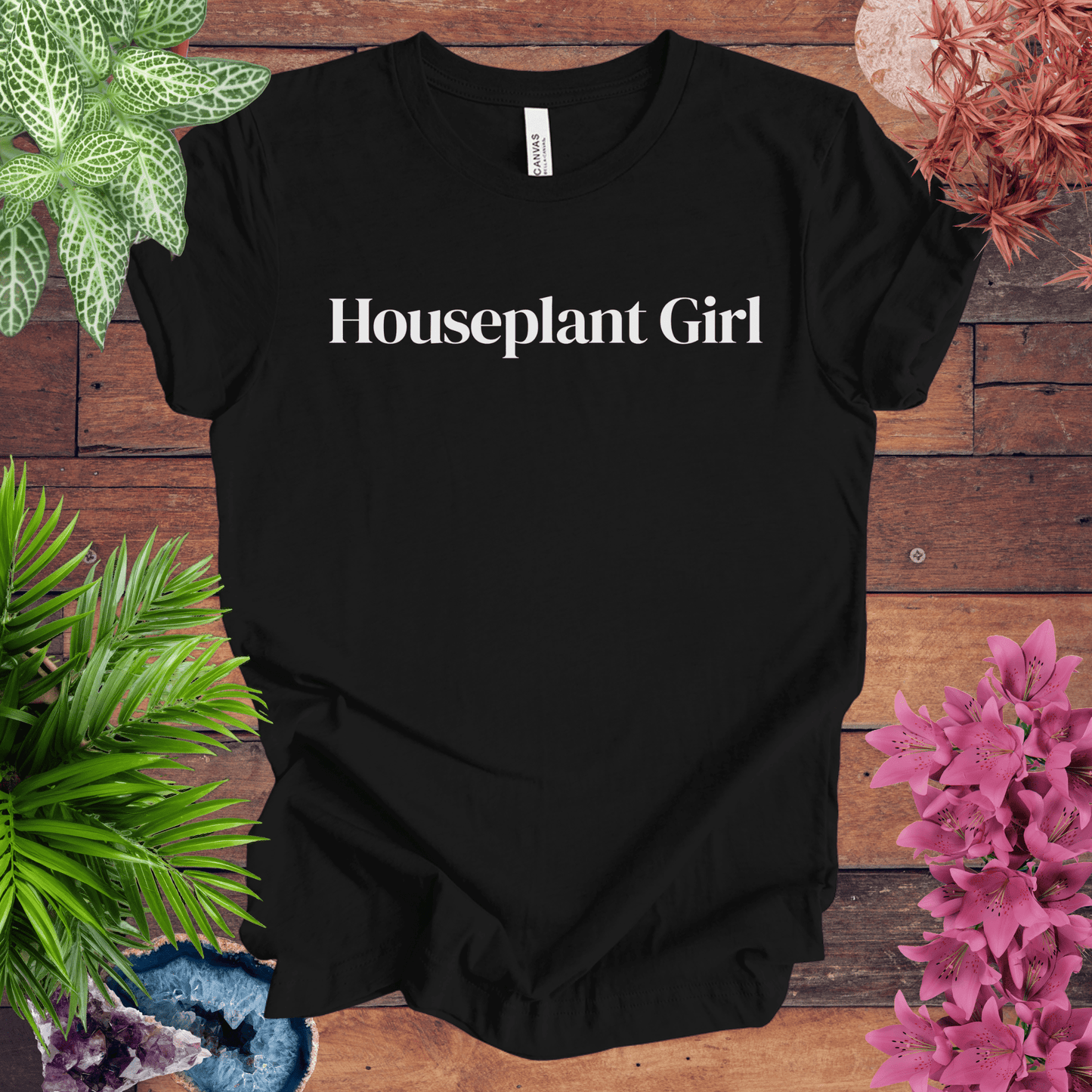 Printify T-Shirt Black / S Houseplant Girl T-Shirt