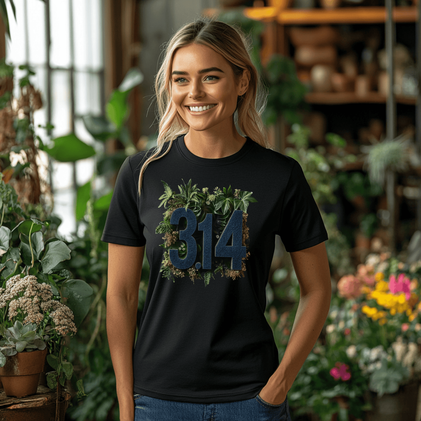 Printify T-Shirt Botanical Pi Day T-Shirt