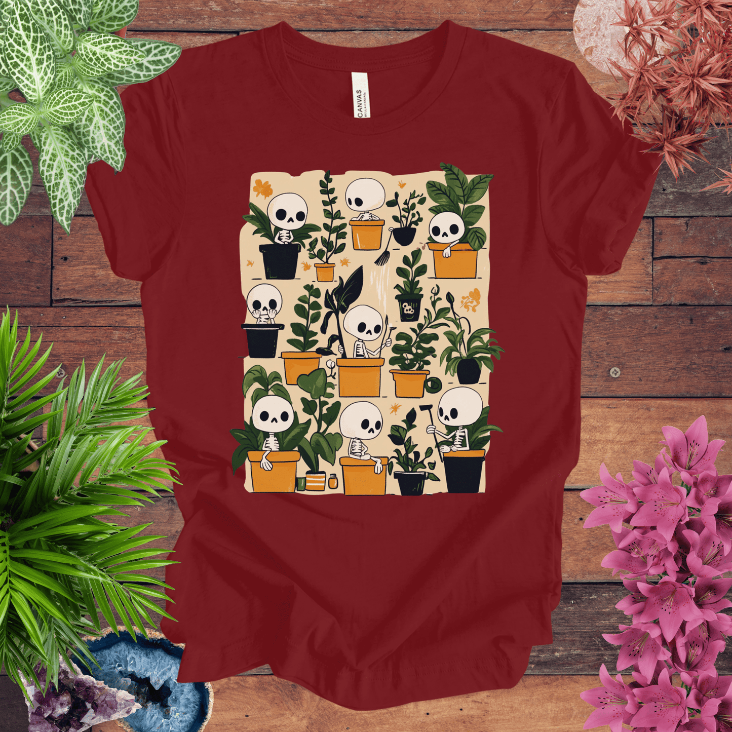 Printify T-Shirt Cardinal / S Bone to Pick with My Plants T-Shirt