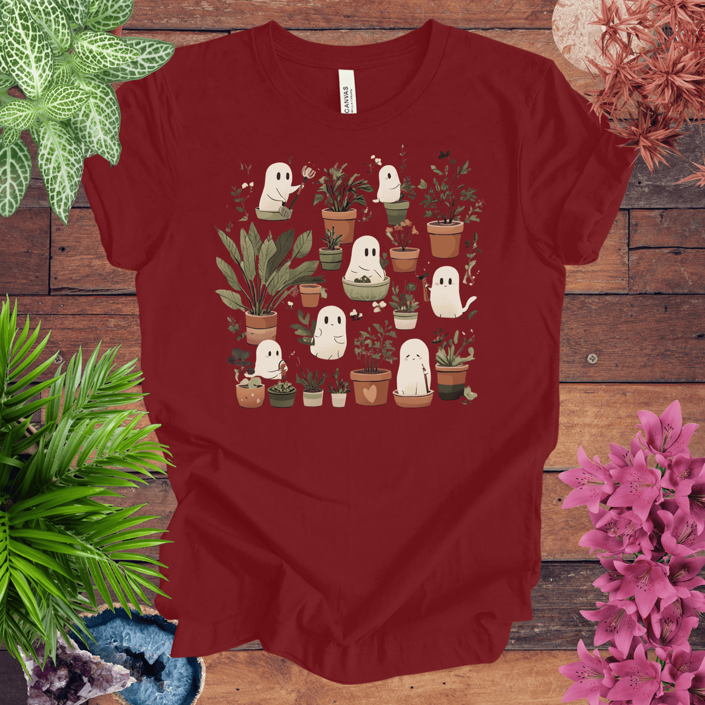 Printify T-Shirt Cardinal / S Boo-tanical Garden T-Shirt