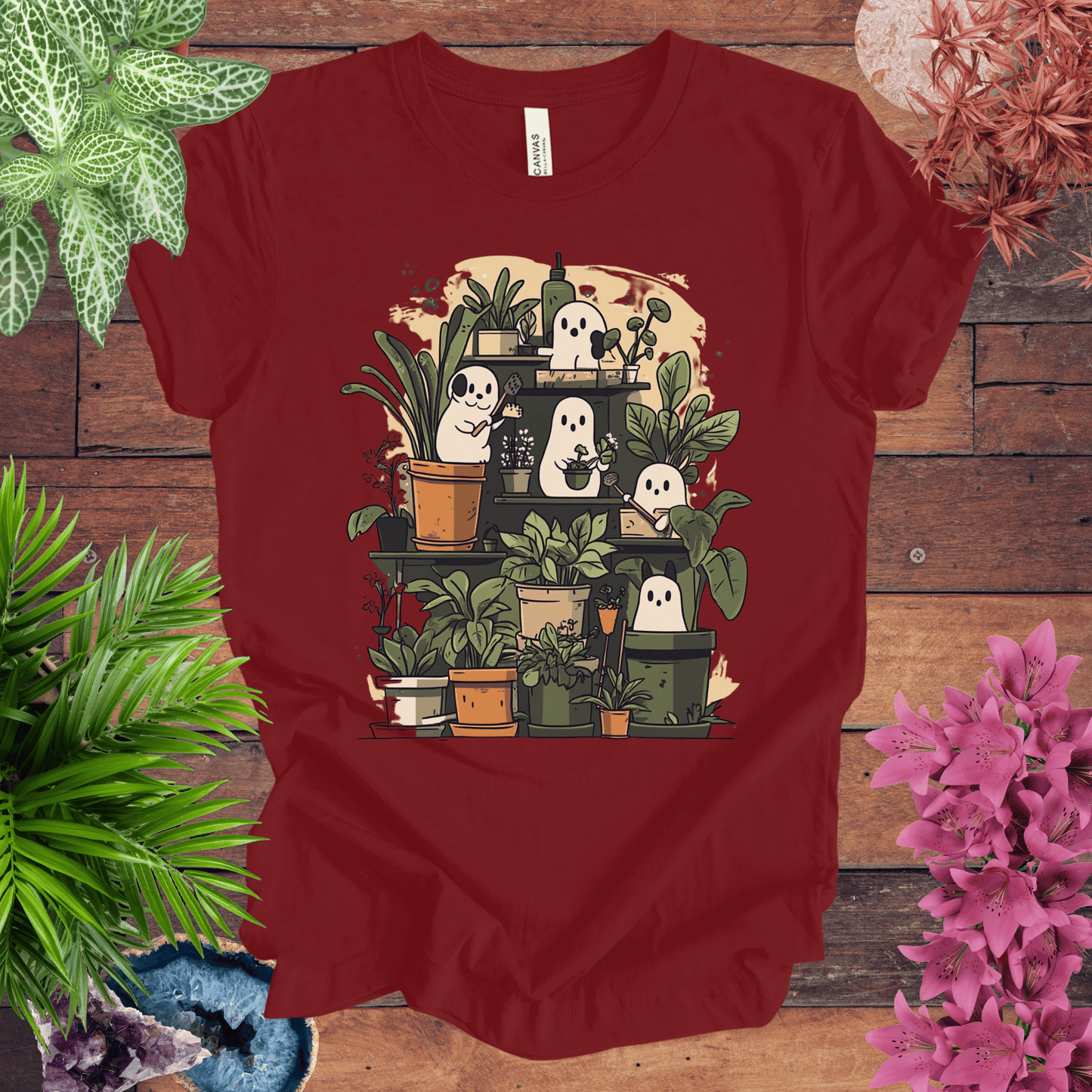 Printify T-Shirt Cardinal / S Ghost Gardener - Always Growing T-Shirt