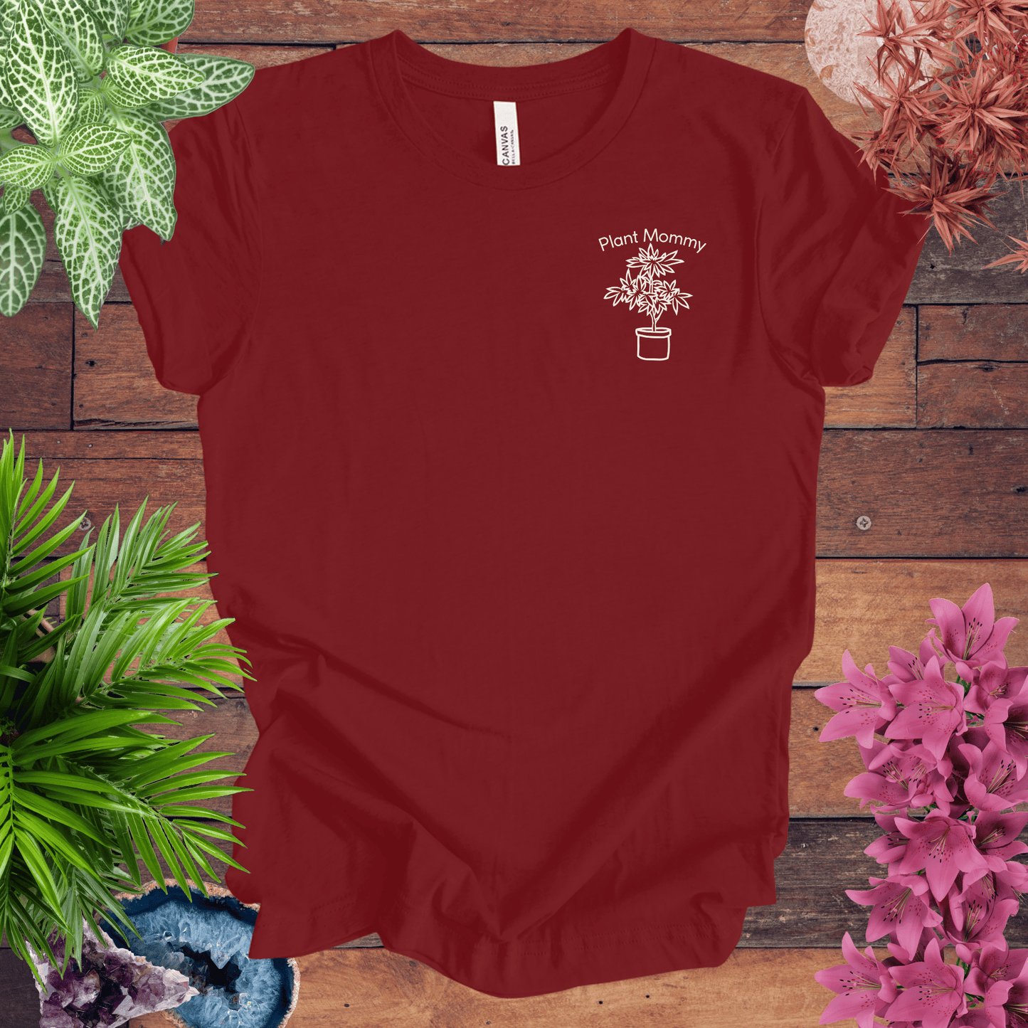 Printify T-Shirt Cardinal / S Plant Mommy T-Shirt