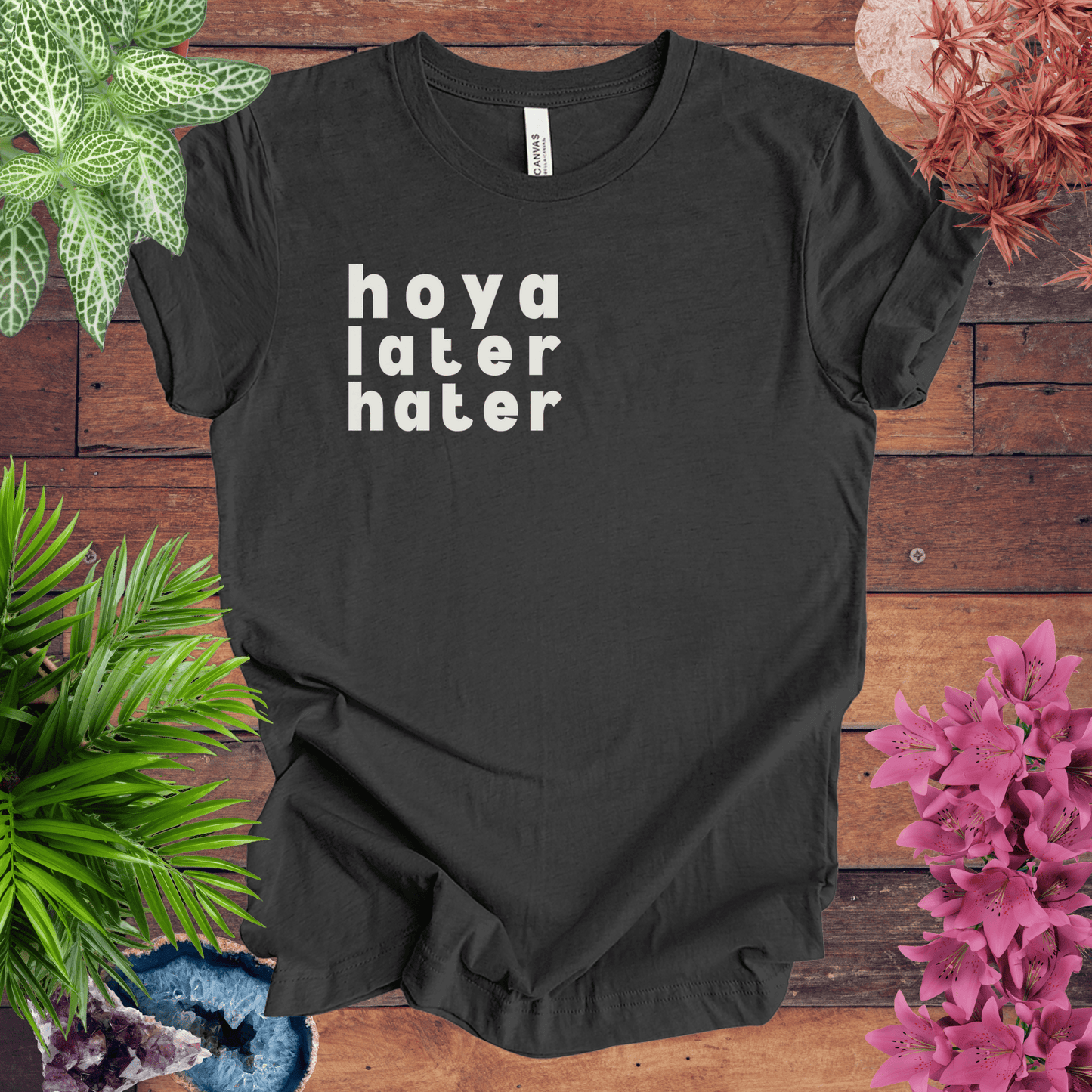 Printify T-Shirt Dark Grey Heather / S Hoya Hater Later T-Shirt