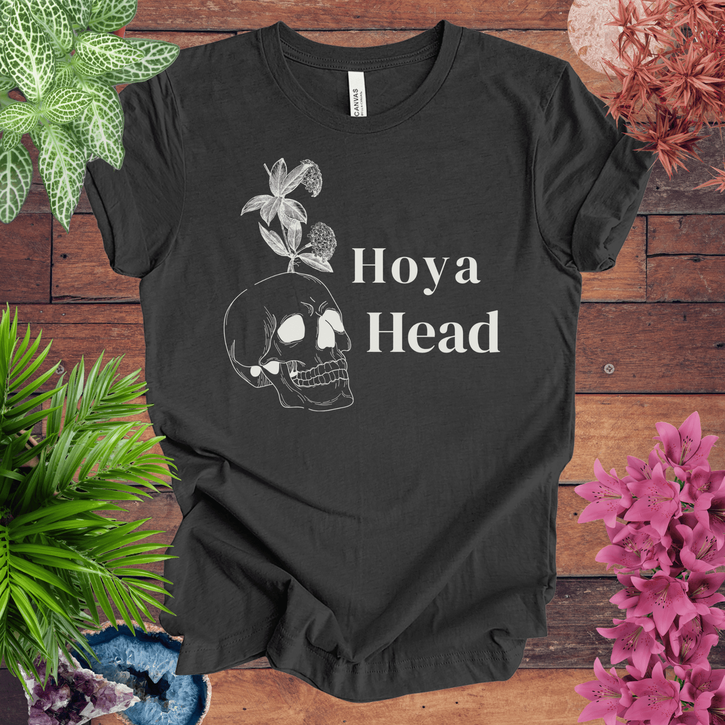 Printify T-Shirt Dark Grey Heather / S Hoya Head T-Shirt