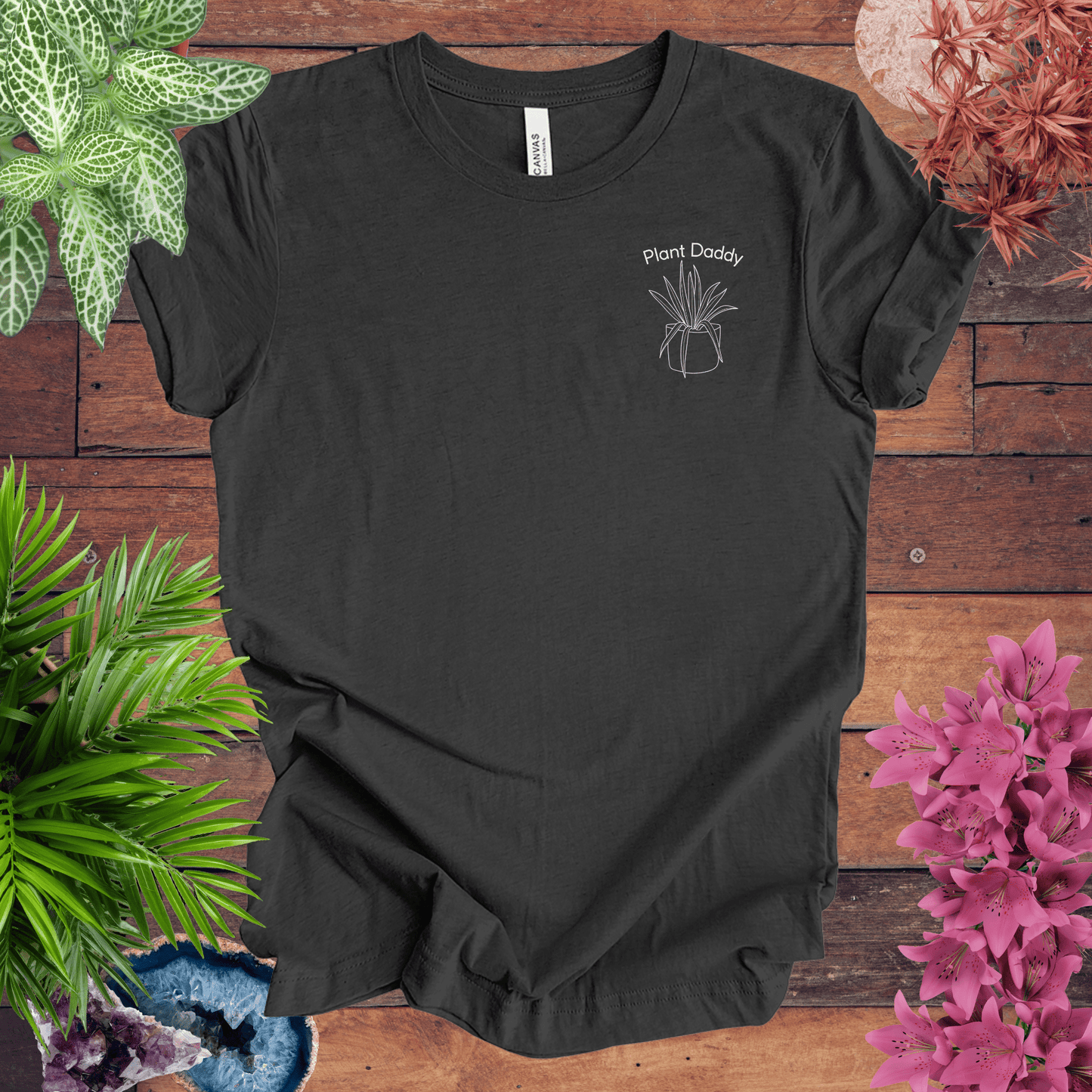 Printify T-Shirt Dark Grey Heather / S Plant Daddy T-Shirt