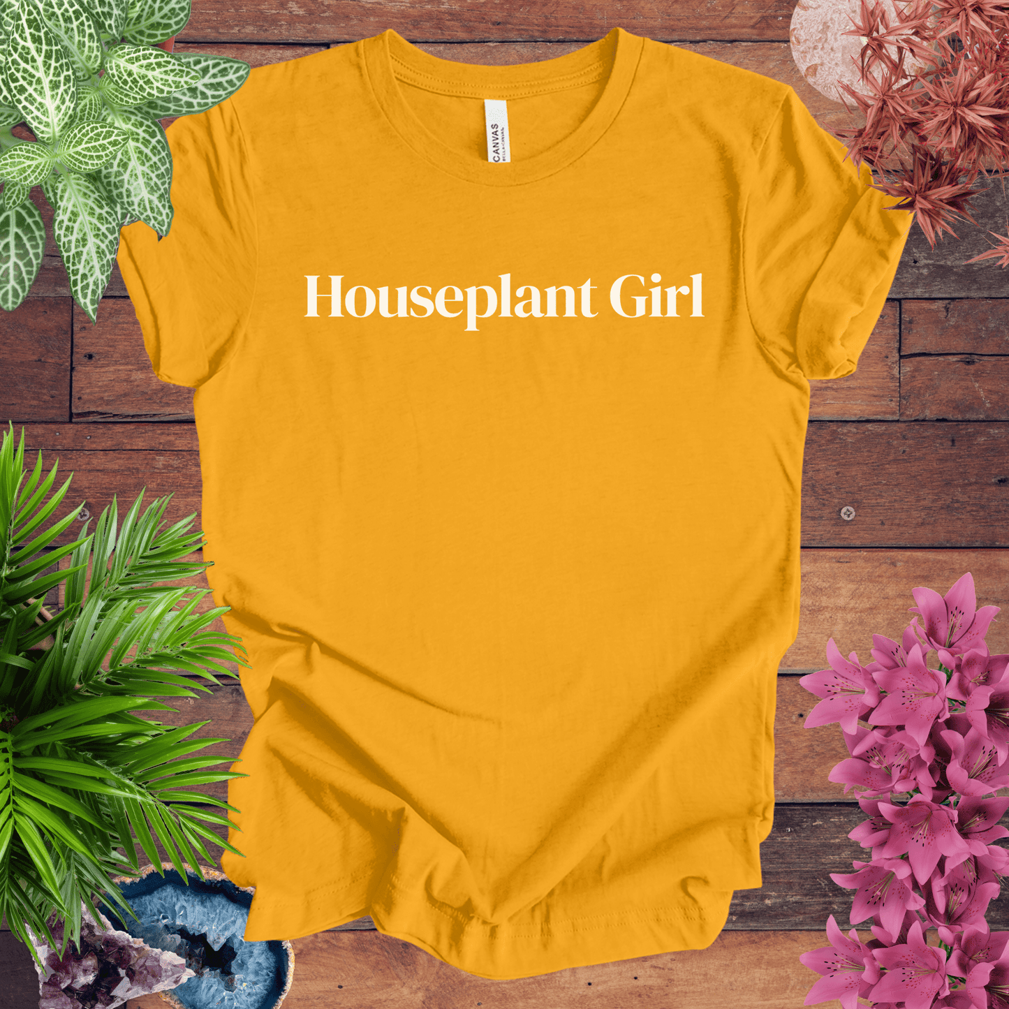 Printify T-Shirt Gold / S Houseplant Girl T-Shirt