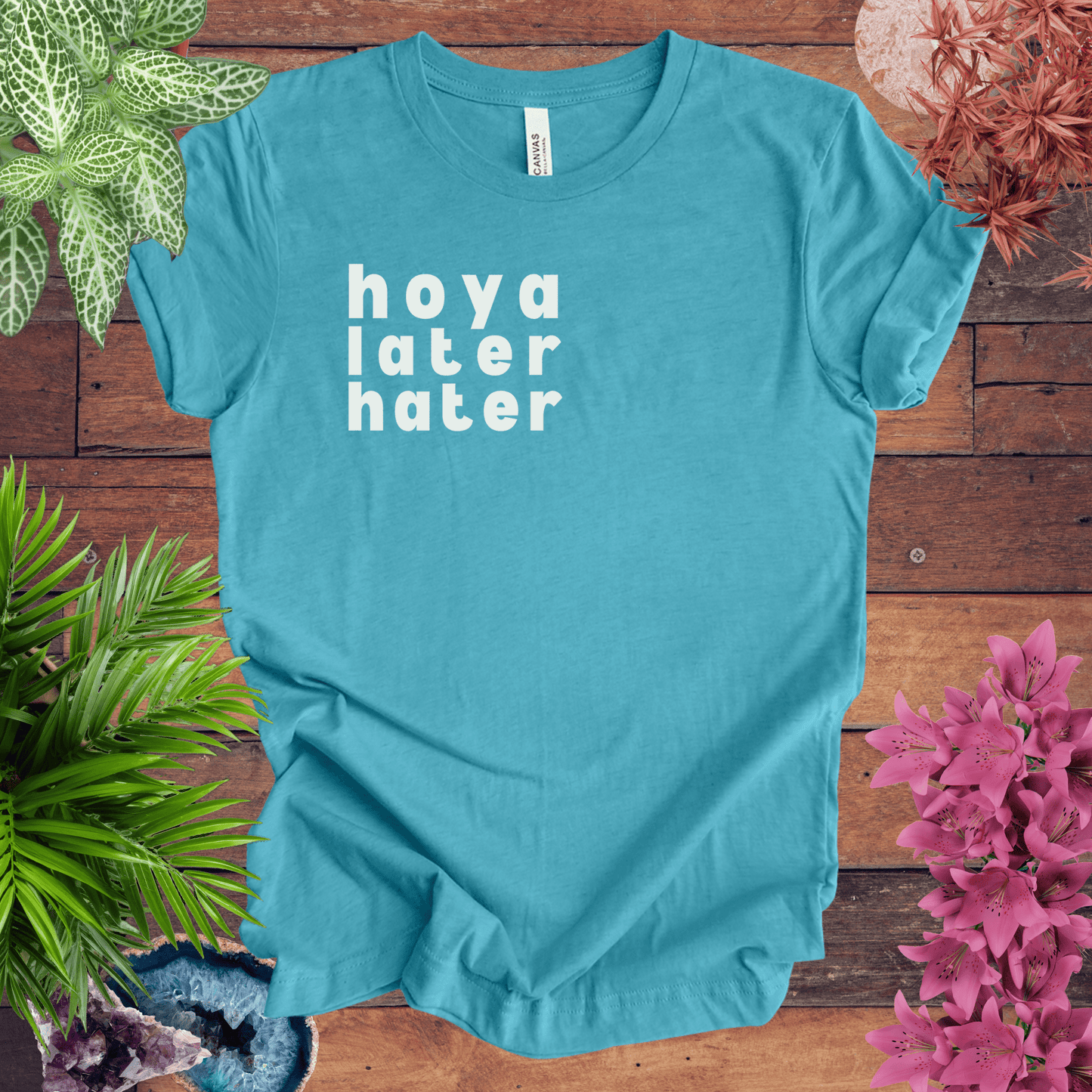 Printify T-Shirt Heather Aqua / S Hoya Hater Later T-Shirt