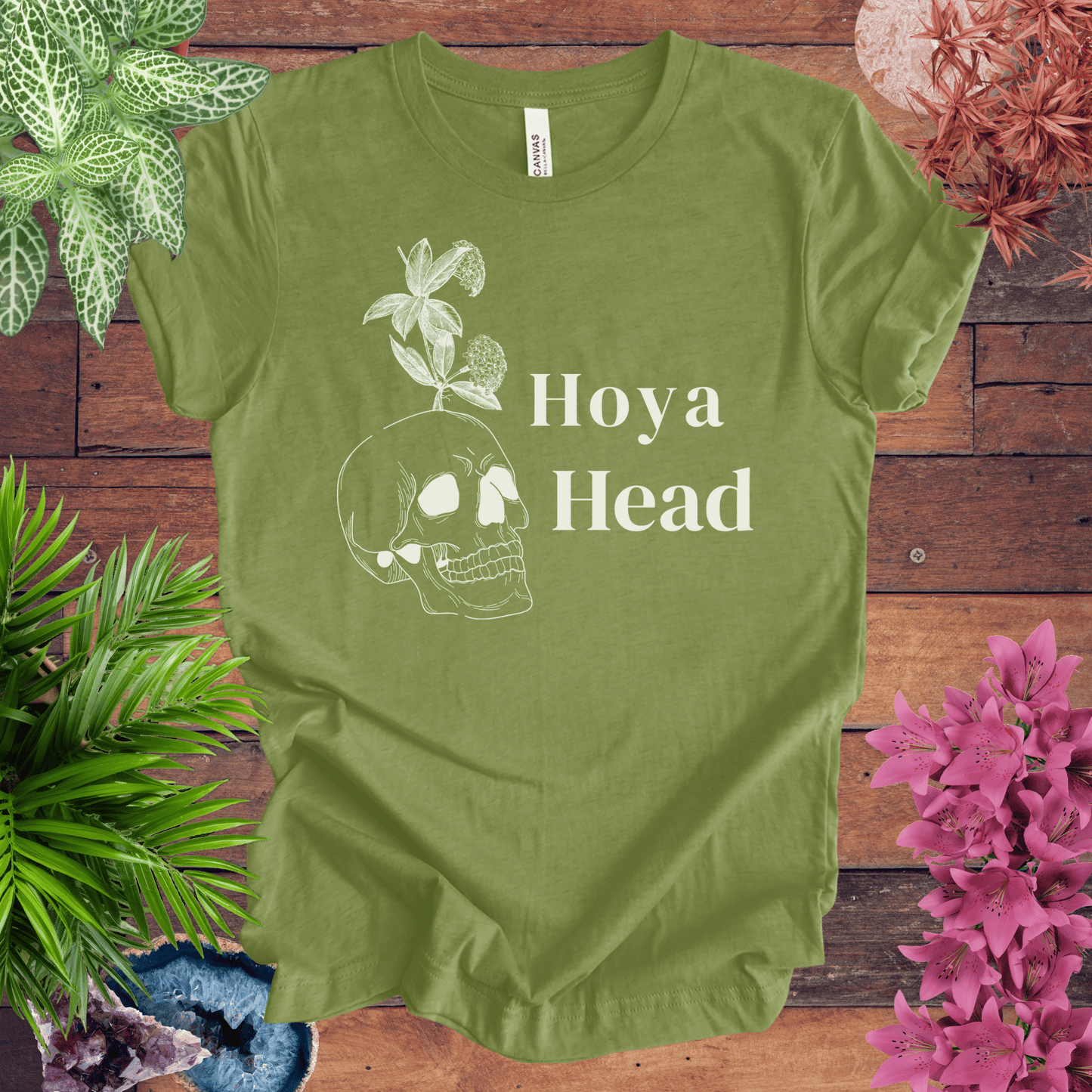 Printify T-Shirt Heather Green / S Hoya Head T-Shirt
