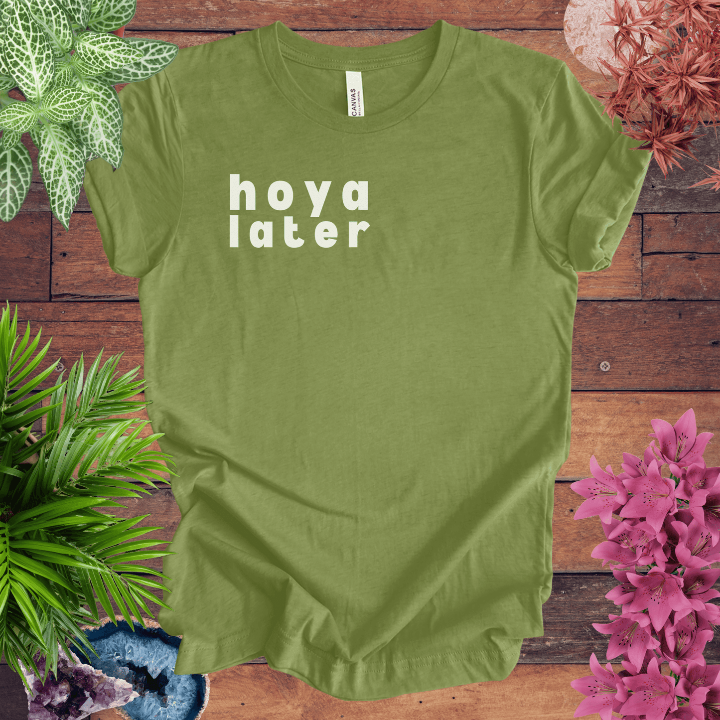 Printify T-Shirt Heather Green / S Hoya Later T-Shirt