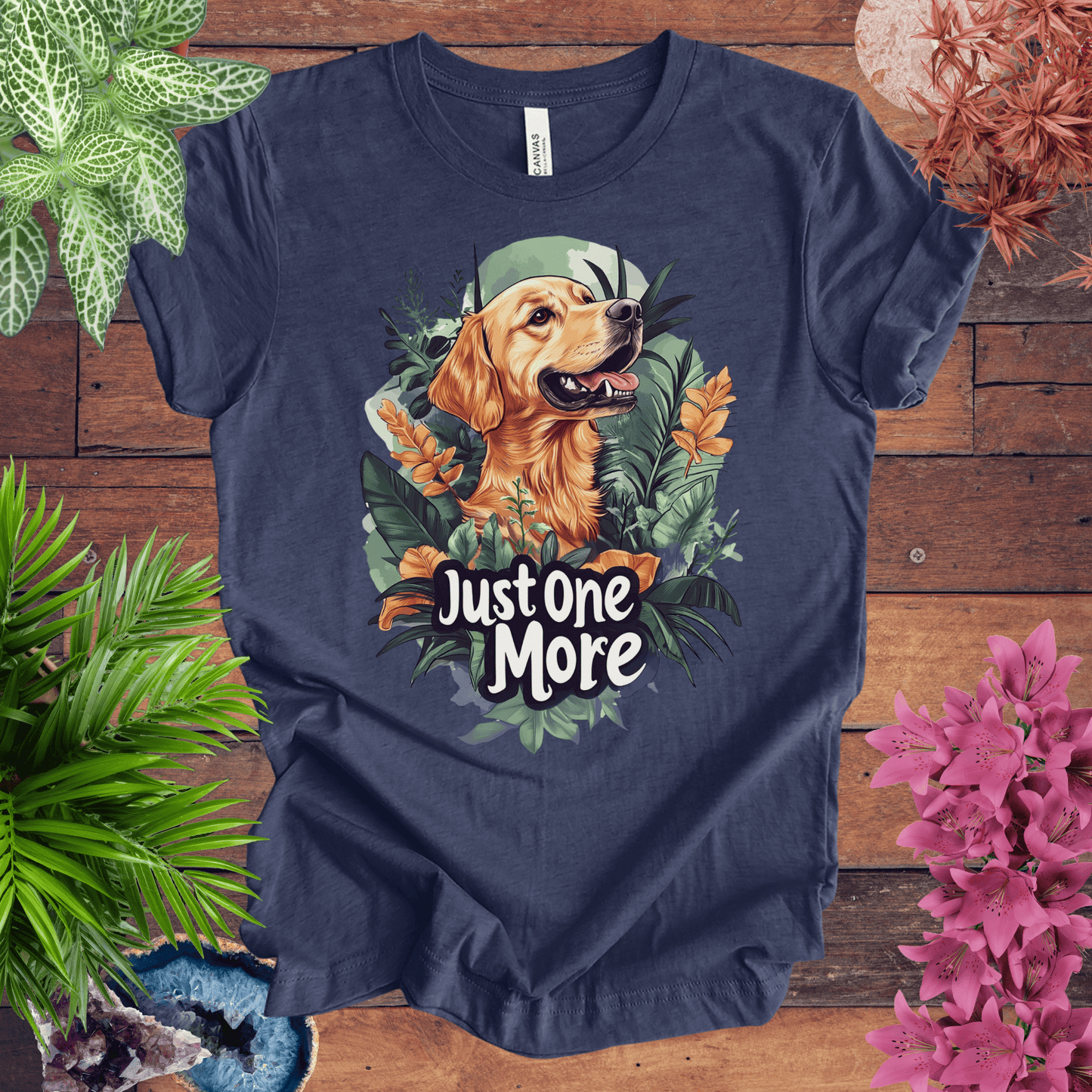 Printify T-Shirt Heather Navy / S Just One More - Labrador Retriever Edition T-Shirt