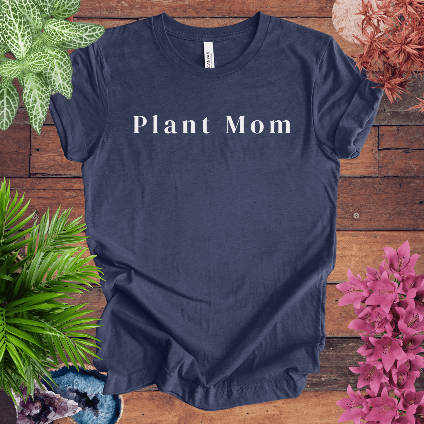 Printify T-Shirt Heather Navy / S Plant Mom T-Shirt