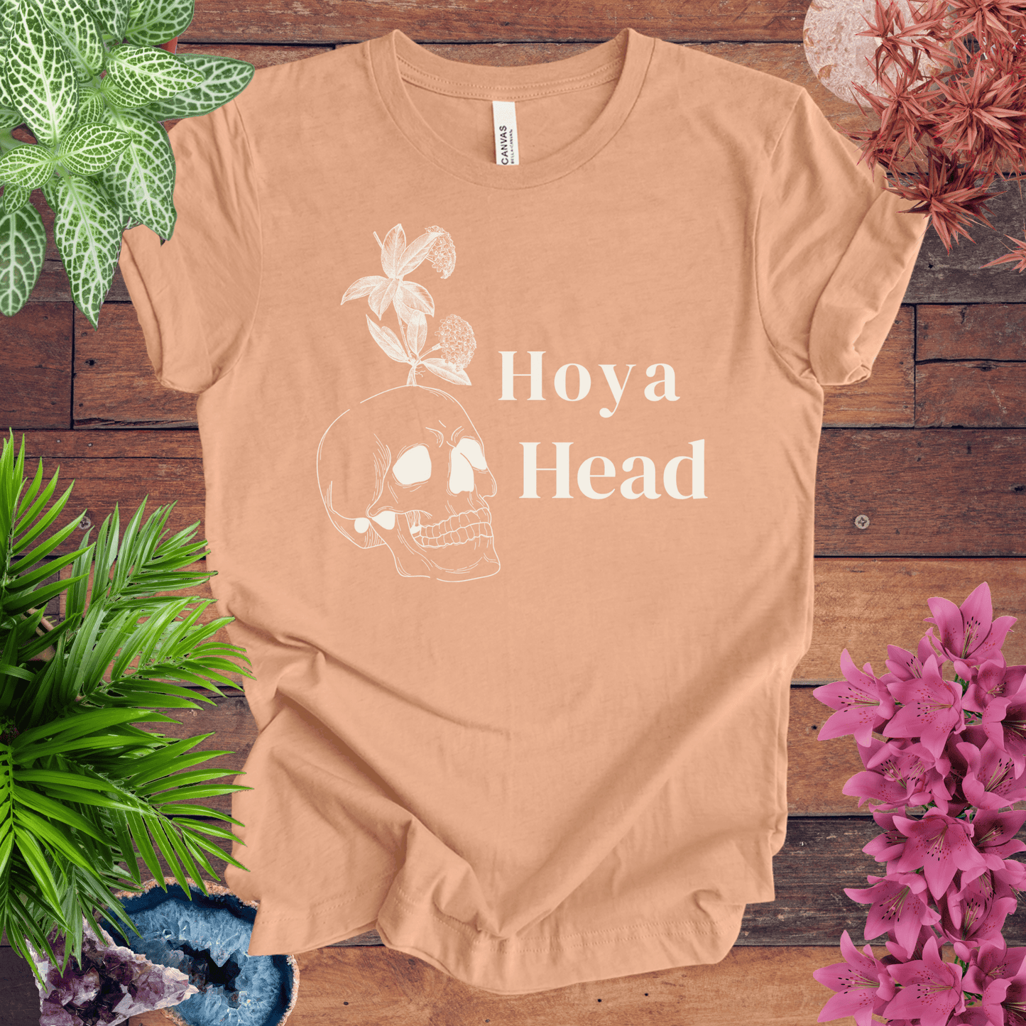 Printify T-Shirt Heather Peach / S Hoya Head T-Shirt