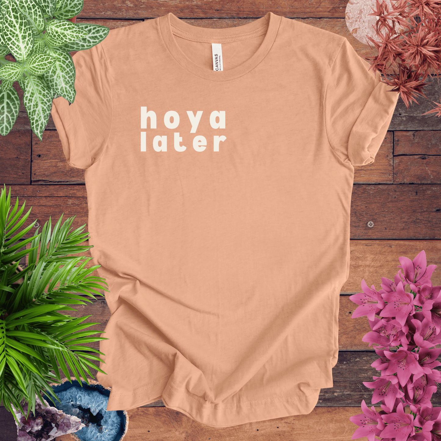 Printify T-Shirt Heather Peach / S Hoya Later T-Shirt