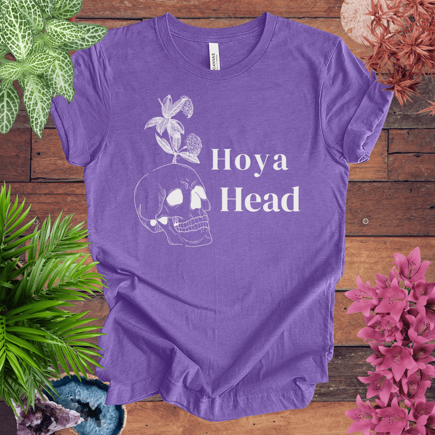 Printify T-Shirt Heather Team Purple / S Hoya Head T-Shirt