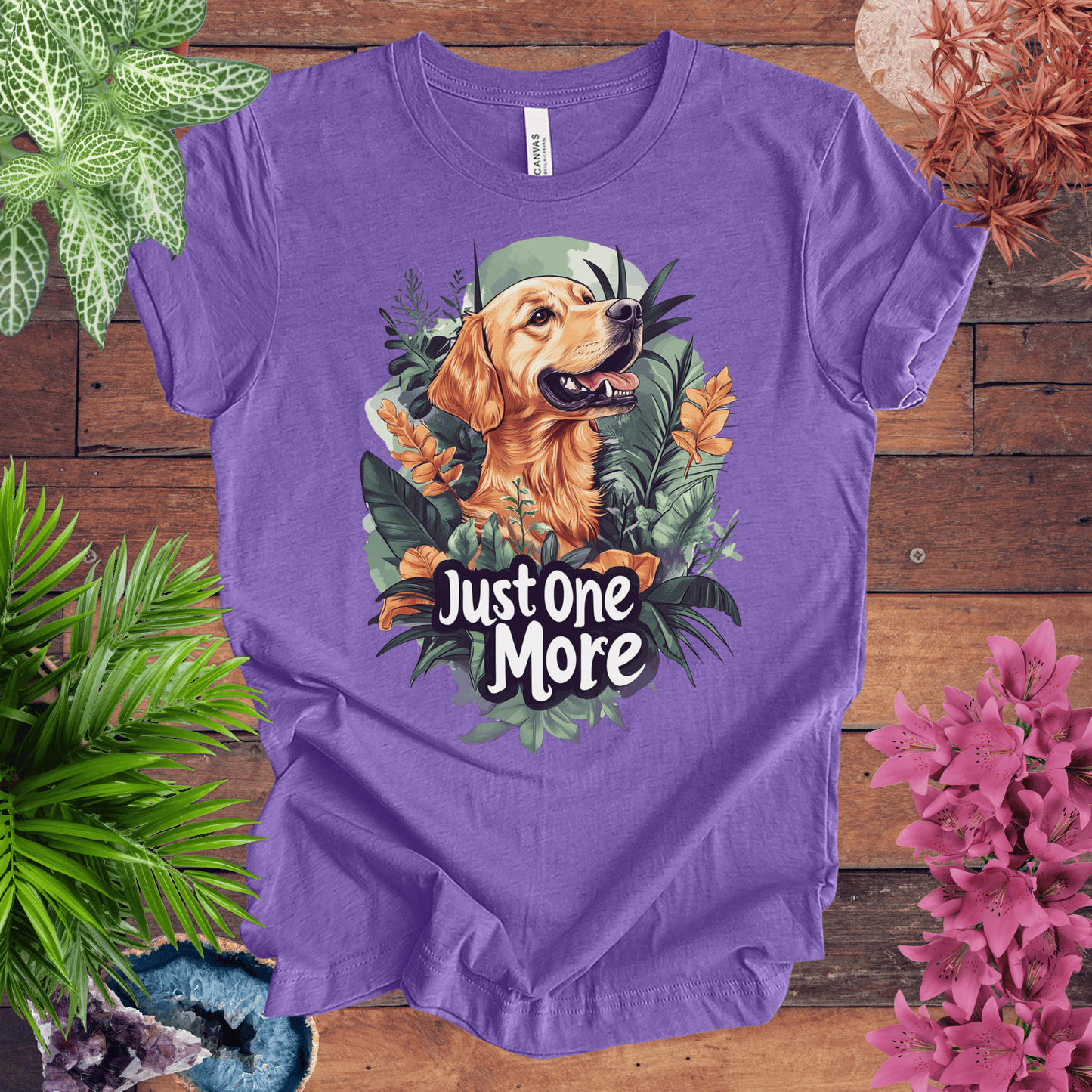 Printify T-Shirt Heather Team Purple / S Just One More - Labrador Retriever Edition T-Shirt