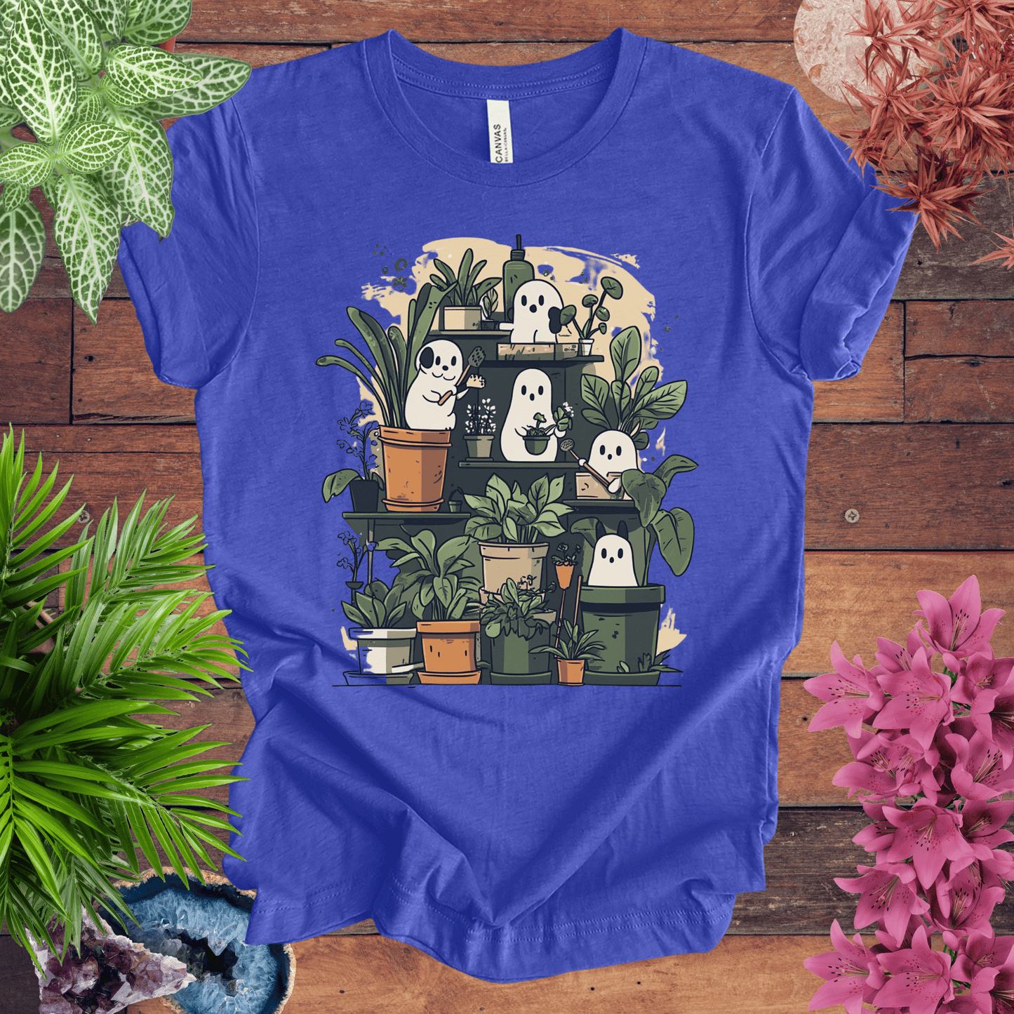 Printify T-Shirt Heather True Royal / S Ghost Gardener - Always Growing T-Shirt