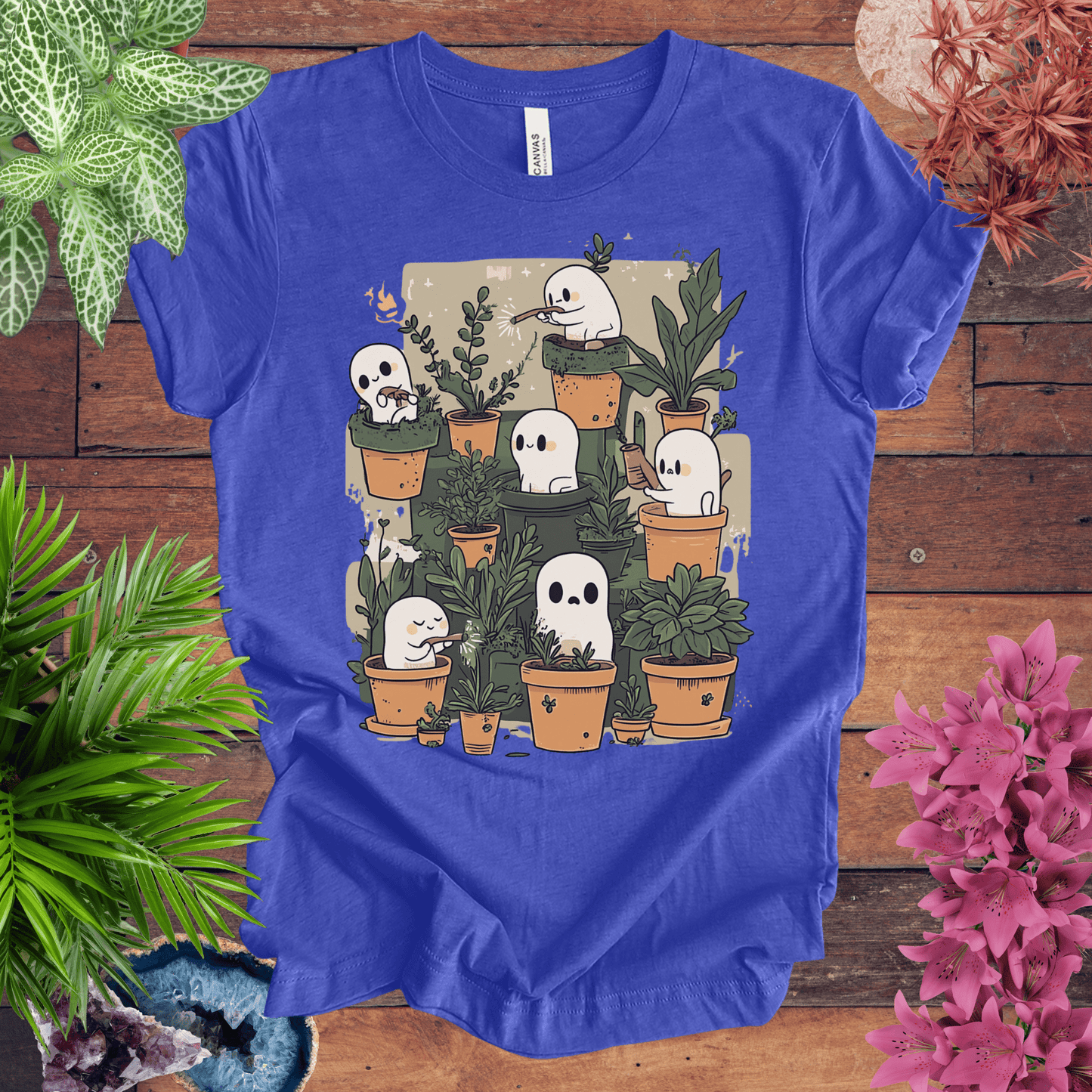 Printify T-Shirt Heather True Royal / S Haunted Garden Vibes T-Shirt