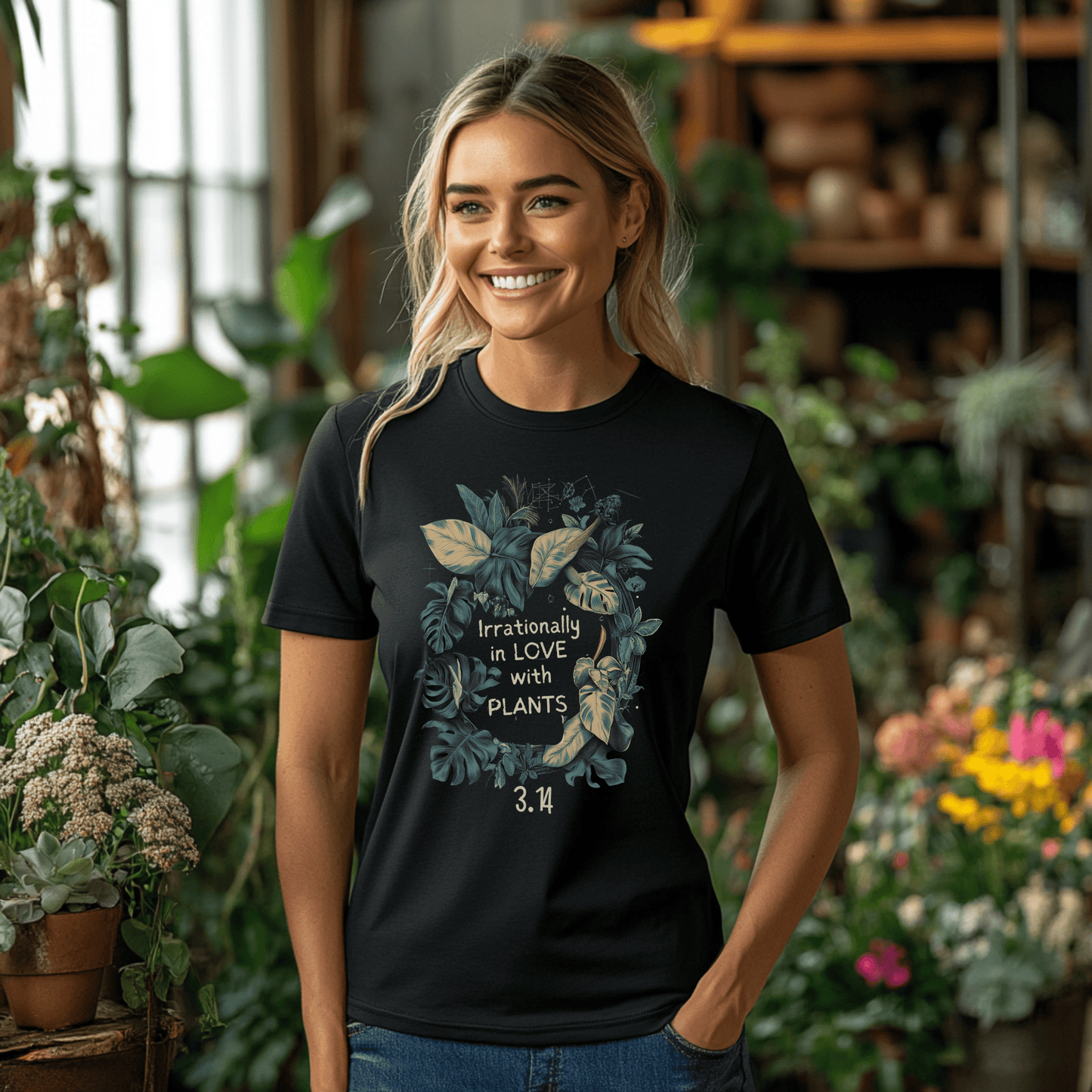 Printify T-Shirt Pi Day Plant Lover T-Shirt