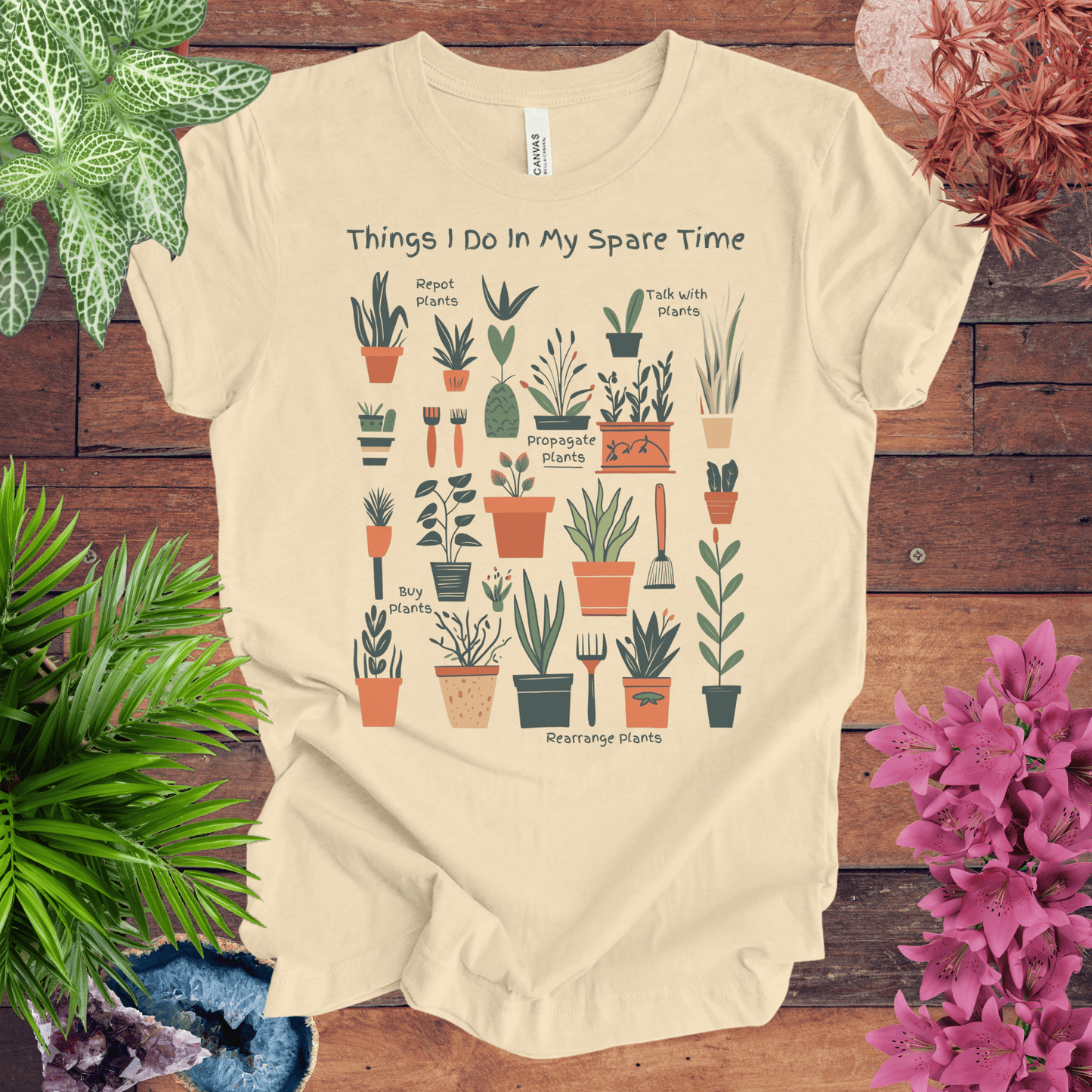 Printify T-Shirt Soft Cream / S Things I Do in My Spare Time - Detailed Edition T-Shirt