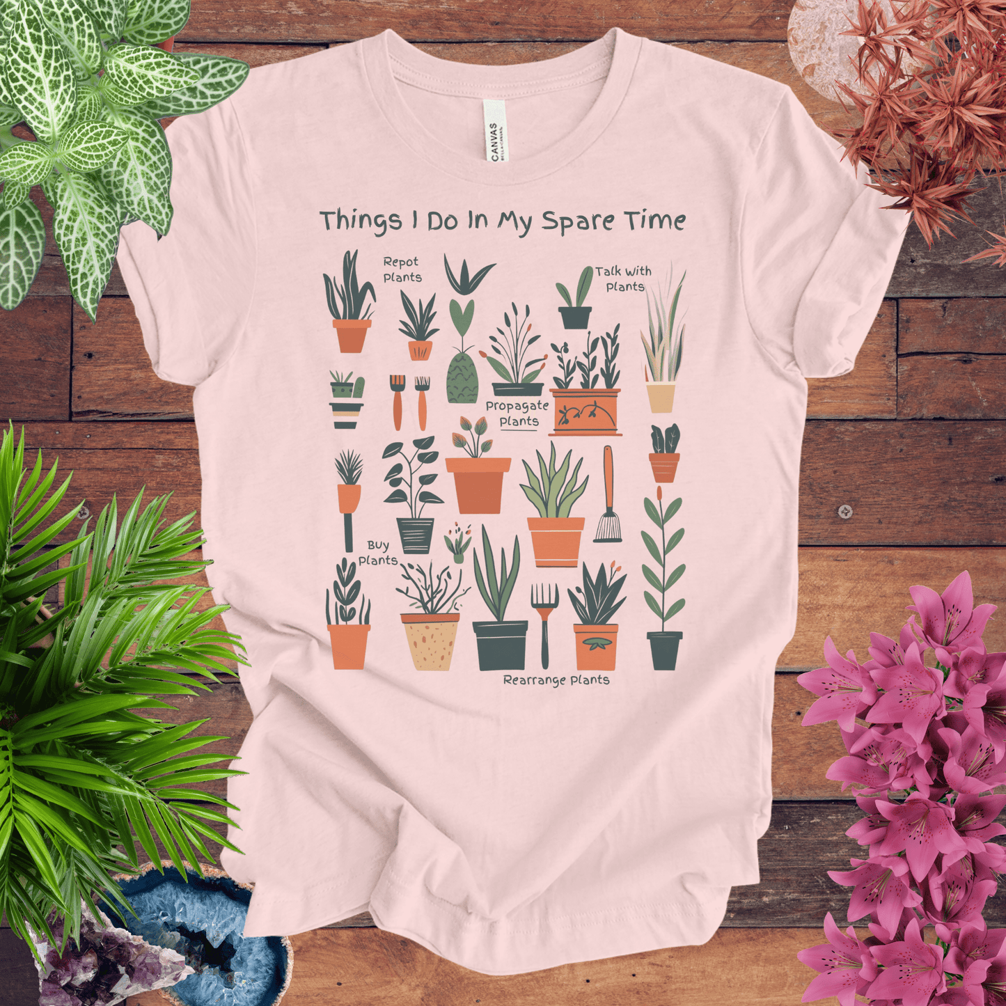 Printify T-Shirt Soft Pink / S Things I Do in My Spare Time - Detailed Edition T-Shirt