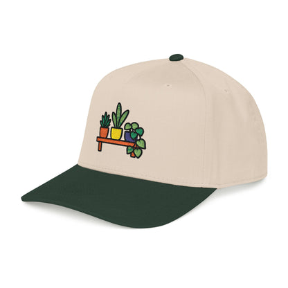 Tiny Plant Shelf Embroidered Hat - Plant Lover Gift