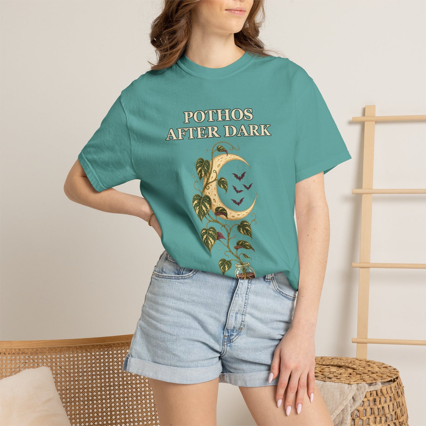 Pothos Halloween Shirt - Gothic Botanical Tee