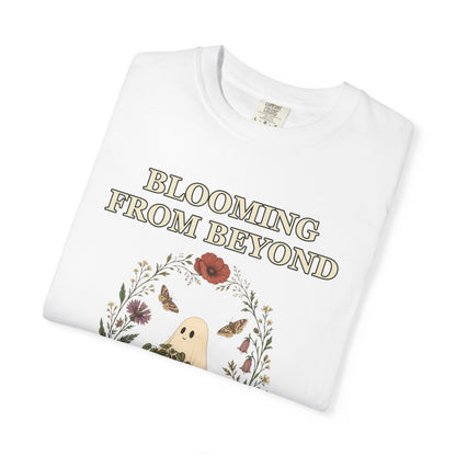 Floral Ghost Halloween Shirt - Cottagecore Plant Tee