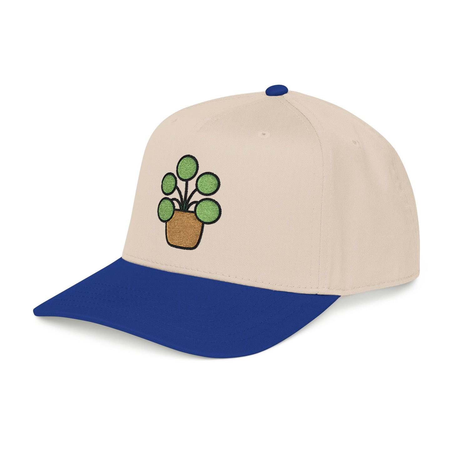 Pilea Party Embroidered Hat - Plant Lover Gift