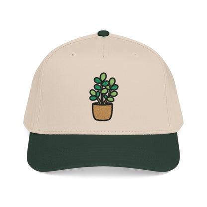 Jade Plant Embroidered Hat - Plant Lover Gift