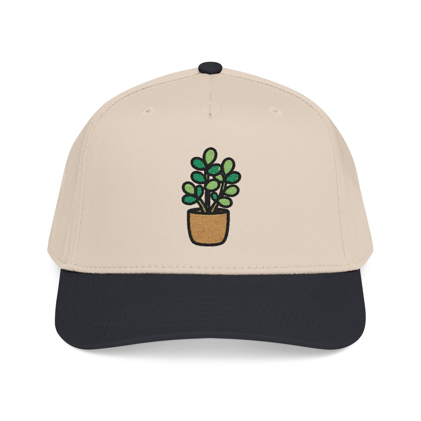 Jade Plant Embroidered Hat - Plant Lover Gift
