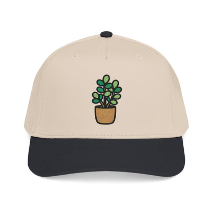 Jade Plant Embroidered Hat - Plant Lover Gift
