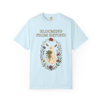 Floral Ghost Halloween Shirt - Cottagecore Plant Tee