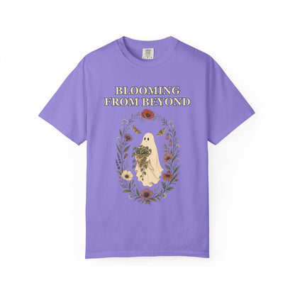 Floral Ghost Halloween Shirt - Cottagecore Plant Tee