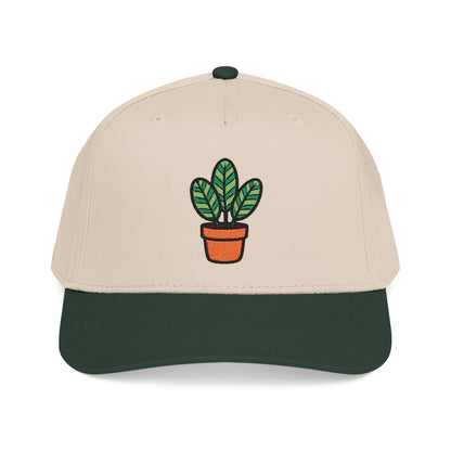 Calathea Stripes Embroidered Hat - Plant Lover Gift