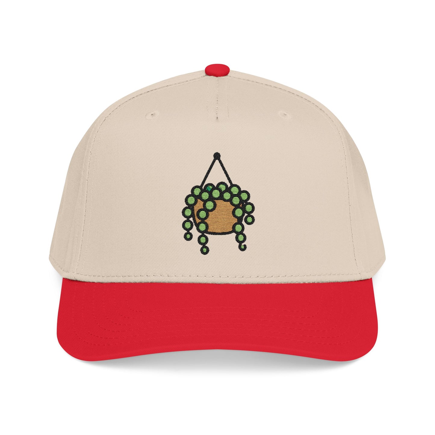 String of Pearls Embroidered Hat - Plant Lover Gift