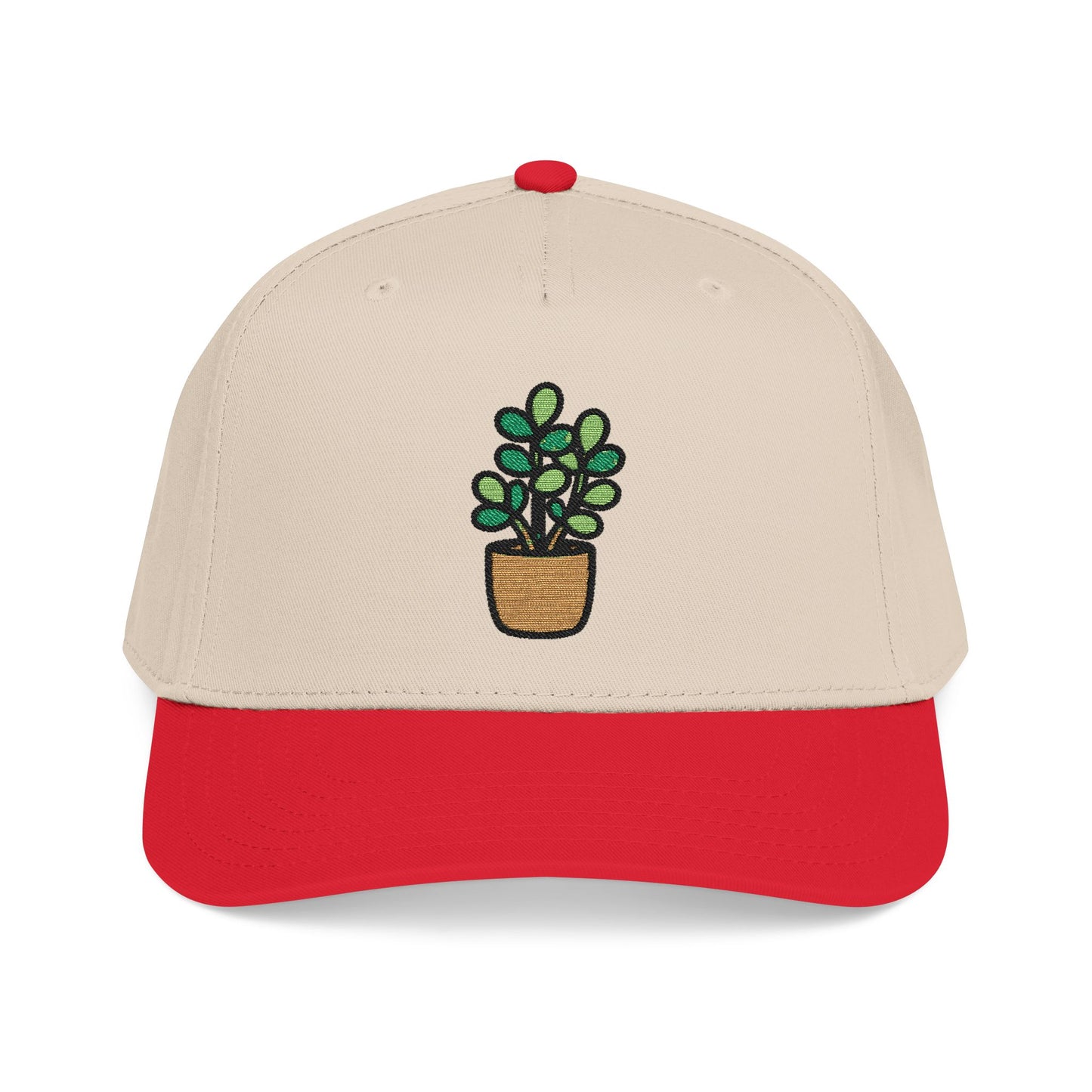 Jade Plant Embroidered Hat - Plant Lover Gift