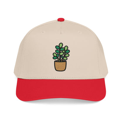 Jade Plant Embroidered Hat - Plant Lover Gift