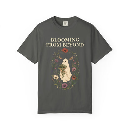 Floral Ghost Halloween Shirt - Cottagecore Plant Tee