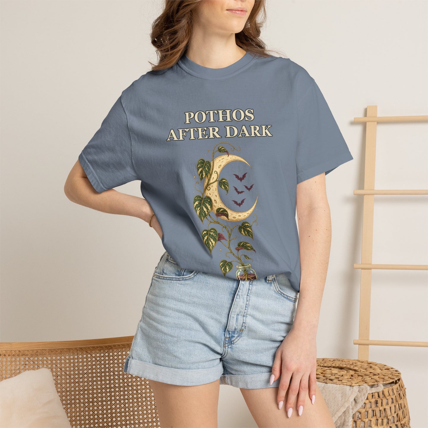Pothos Halloween Shirt - Gothic Botanical Tee